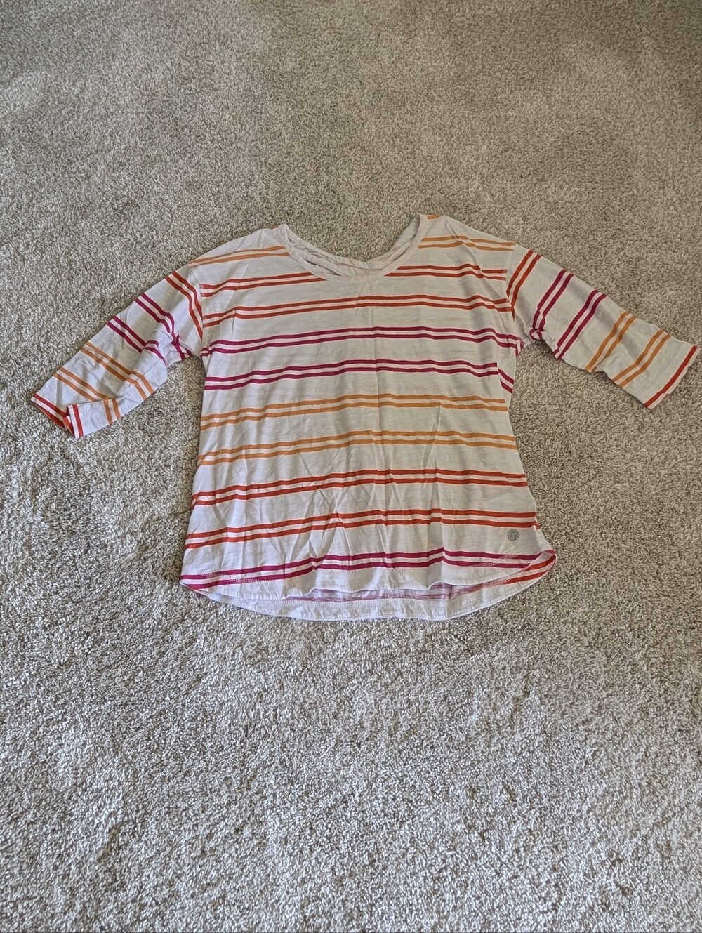 Talbots White Cross-back Top - Large Petite